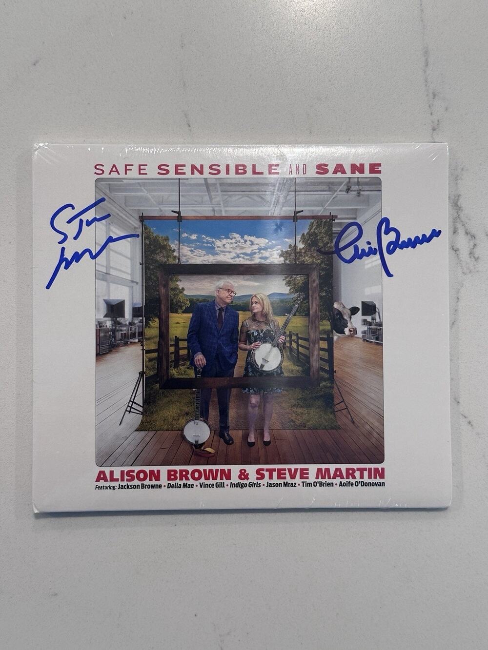 Signed Steve Martin & Alison Brown CD AUTOGRAPHED Safe Sensible And Sane #10